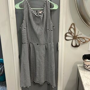 Merona black and white dress size xl